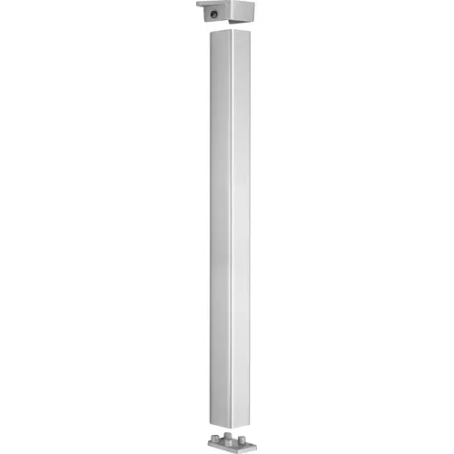 Standard 2" by 2" Removable Mullion, 9 Ft. Height, Aluminum Painted