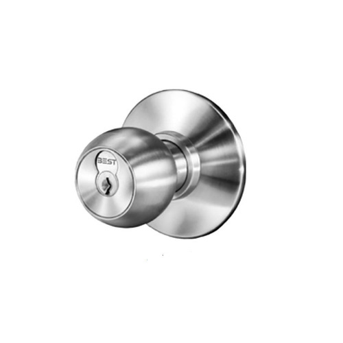 Electric Cylindrical Lock Satin Brass