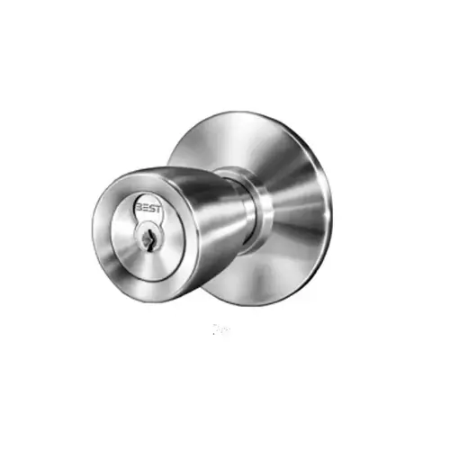 Electric Cylindrical Lock Satin Nickel Plated Clear Coated