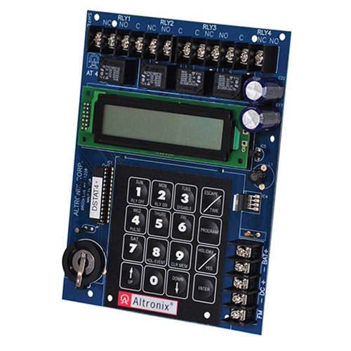 4 Channel Annual Event Timer Board, 365 Day 24 Hour, 12/24VAC/DC