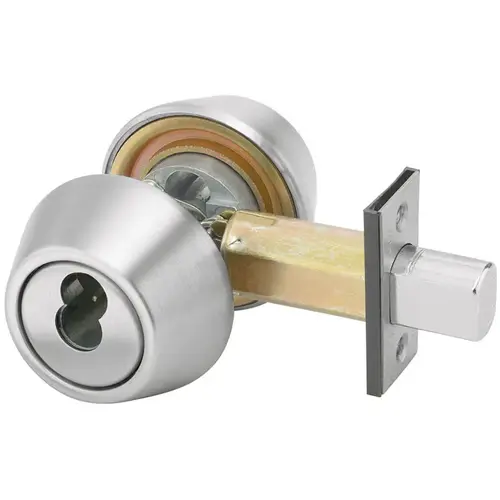 D100 Series Deadbolt Grade 1, Satin Chrome