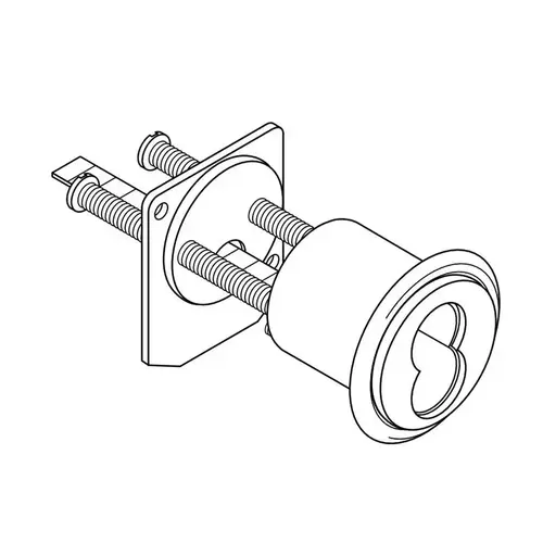 Lock SFIC Rim Housing Satin Brass