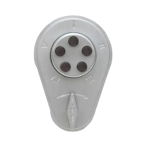 900 Series Auxiliary Pushbutton Deadbolt, Satin Chrome