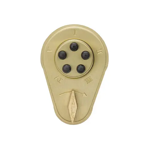 Pushbutton Lock Satin Brass