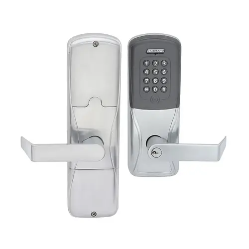 Electric Cylindrical Lock Bright Chrome