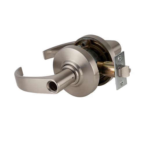 AL Series Storeroom Less Cylinder Neptune Lock with 11096 Latch 10025 Strike Satin Nickel Finish