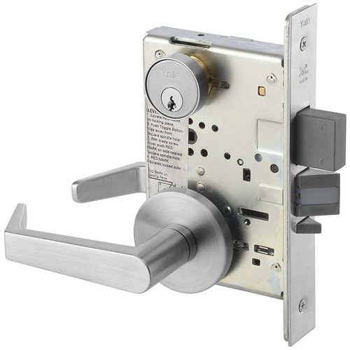 8847FL Mortise Entrance or Apartment Lever Lockset, Satin Chrome