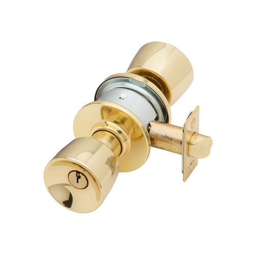 A53PD Tulip Entrance Lock, Bright Polished Brass