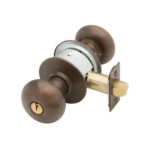 A80PD Plymouth Storeroom Lock, Oil Rubbed Dark Bronze