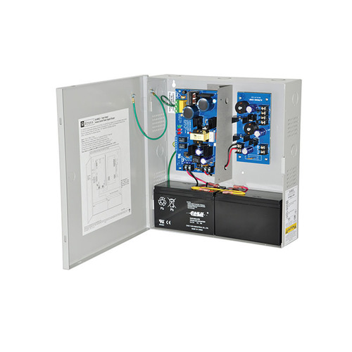 Power Supply/Charger, Input 115VAC 60Hz at 1.45A, 3 PTC Outputs, 5/12VDC at 1.75A or 24VDC at 1.5A, Grey Enclosure