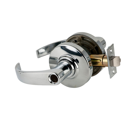 AL Series Office Less Cylinder Neptune Lock with 11096 Latch 10025 Strike Bright Chrome Finish