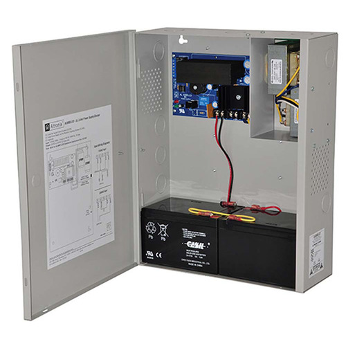 Power Supply/Charger, Input 115VAC 60Hz at 3.5A or 230VAC 50/60Hz at 1.8A, Single Output, 12/24VDC at 6A, Grey Enclosure