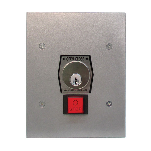 Industrial Door and Gate Control, Interior Use, Flush Mount Key Switch, with Heavy Duty Stop Button, NEMA 1 and 2