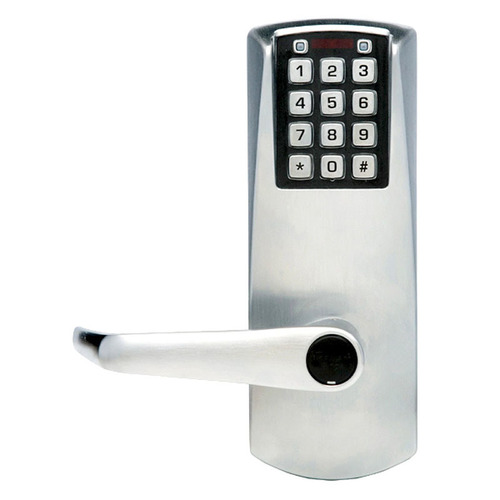 Pushbutton Lock Satin Chrome