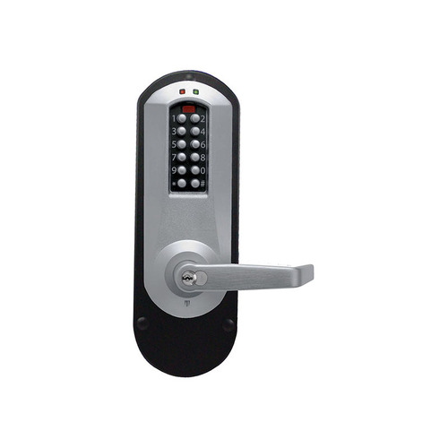 Pushbutton Lock Satin Chrome