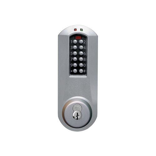 Pushbutton Lock Satin Chrome