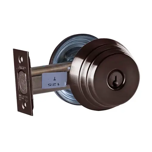 Lock Deadlock Dark Oxidized Satin Bronze Oil Rubbed