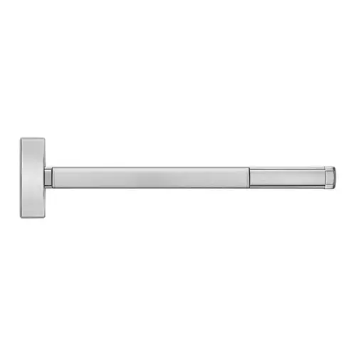 36" Electric Latch Retraction Surface Vertical Rod Exit Device, Thumb Piece Always Active, Less Bottom Rod, Touchbar Monitoring Switch, 3' Device, Satin Brass