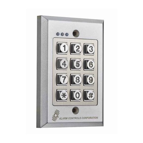 Alarm Controls KP200 Digital Keypad, Flush Mount, Weatherproof