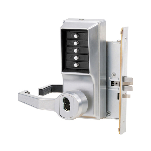 8100 Series Mechanical Pushbutton Mortise Lever Lock x LH