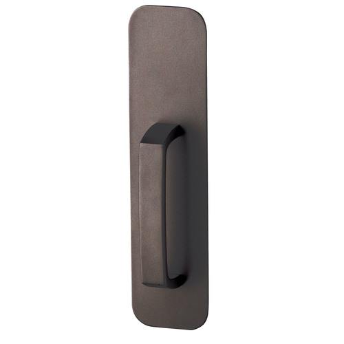 Exit Trim - Dummy Pull Handle x Plate, Powder Coated Dark Bronze SP313