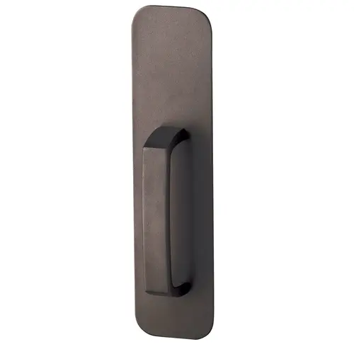 Exit Trim - Dummy Pull Handle x Plate, Powder Coated Dark Bronze SP313