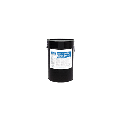 CRL RTV408W48GL White RTV Industrial and Construction Silicone - 48 Gallon Drum