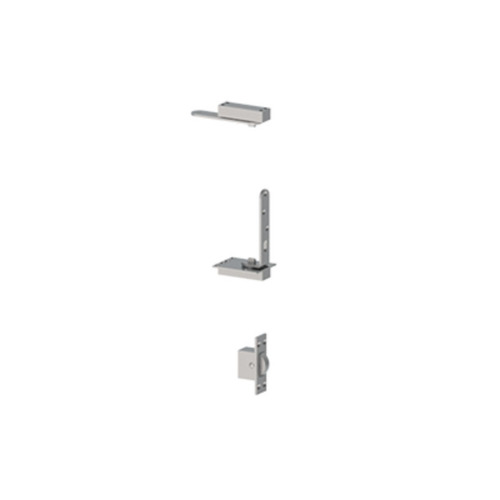 Commercial Pivot, Mortise Application-Hospital Set, Masonry Floor, Satin Chrome