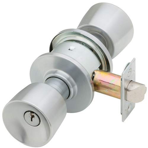 A53PD Tulip Entrance Lock, Satin Chrome