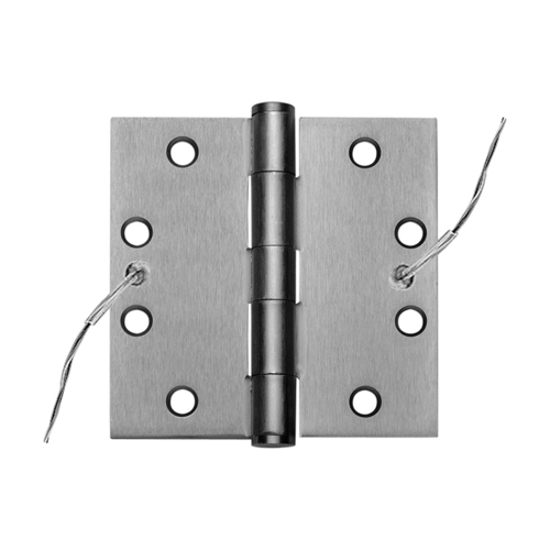 Stanley Security CEFBB199-54 4-1/2X4-1/2 32D Electrified Hinge Satin Stainless Steel
