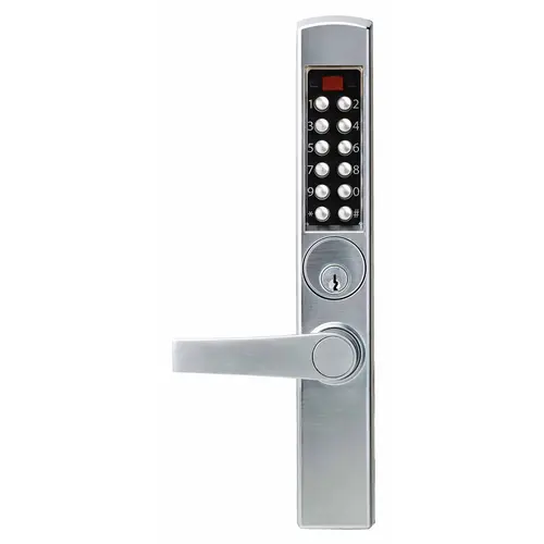 Pushbutton Lock Satin Chrome