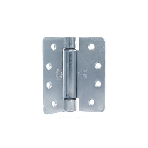 Bommer LB4311-350-633 Lubricated Bearing Single Acting Spring Hinge, Residential Grade Template Hole Patter 1/4 In. Radius, 3-1/2 In. by 3-1/2 In. Satin Brass