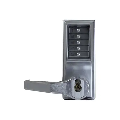 Pushbutton Lock Satin Chrome