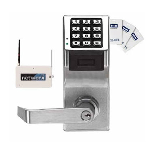 Wireless Trilogy Networx, Key-in-Knob, Cylindrical Keypad Prox Lock, 3-6 Digit Pin, 5000 Users, Grade 1, US10B/613 Oil Rubbed Bronze