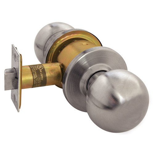 RK Series Cylindrical Knob Lock, Satin Stainless Steel
