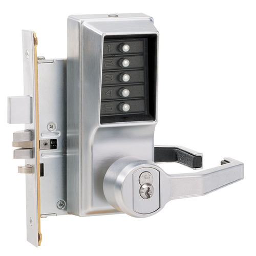 8100 Series Mechanical Pushbutton Mortise Lever Lock x RHR