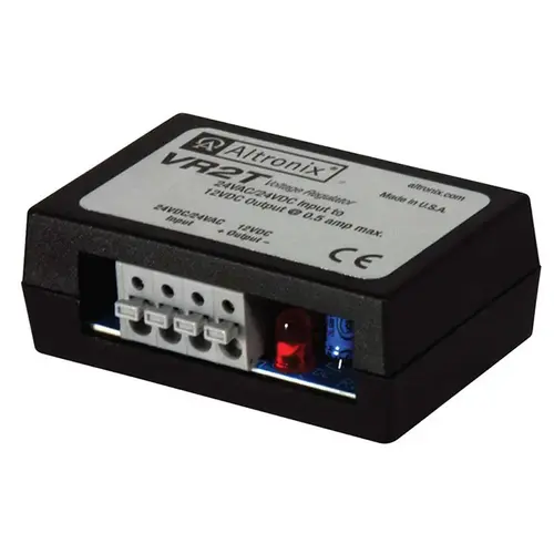 Voltage Regulator, 24VAC/DC Input, 12VDC at 0.5A Output, with Screw Terminals