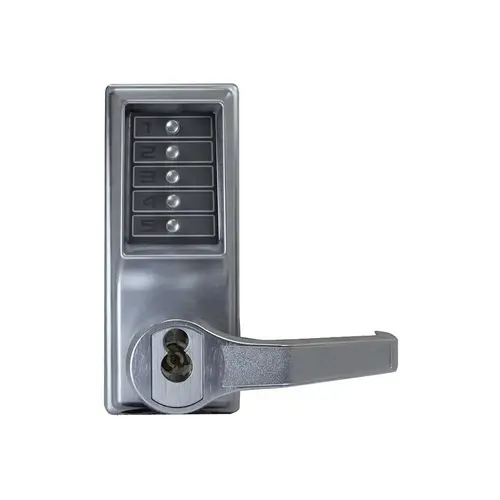 Pushbutton Lock Satin Chrome