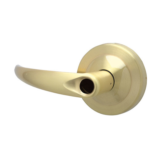 ND Series Corridor Less Cylinder Omega with 13-247 Latch 10-025 Strike Satin Brass Finish