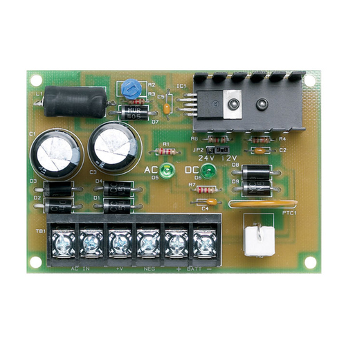 Nortek Security and Control PG 1224-3 Access Control Power Supply Board, 12/24 VDC, 2.5 Amp Supply Board Only