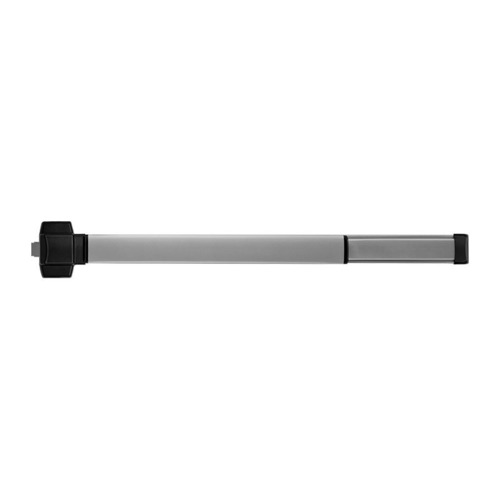 48" Concealed Vertical Rod Exit Device, Lever/Knob Always Active, Fire Rated, Touchbar Monitoring Switch, 4' Device, Satin Aluminum Clear Anodized