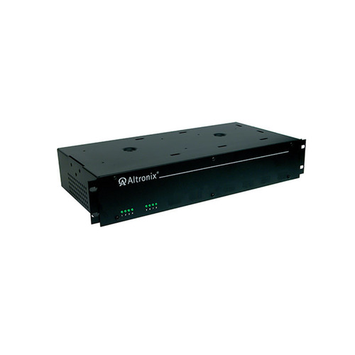 CCTV DC Rack Mount Power Supply, 115VAC 50/60Hz at 0.9A Input, 8 Fuse Protected Class 2 Outputs 6/15VDC at 4A Total Output Current, 3.5A Max per