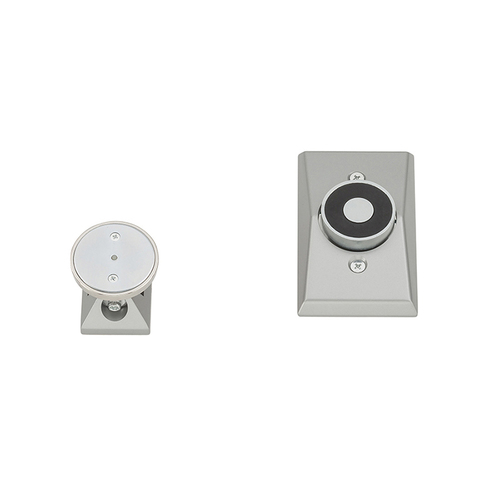Magnetic Door Holder, Recessed Wall Mount, Standard Profile Armature, Aluminum