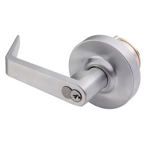 Arrow SRX87 26D Classroom Lever Trim with Standard Cylinder Satin Chrome Finish