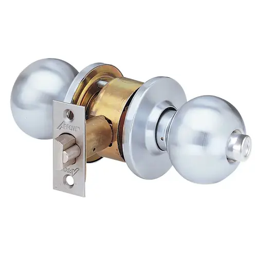 MK Series Cylindrical Knob Locks, Satin Chrome