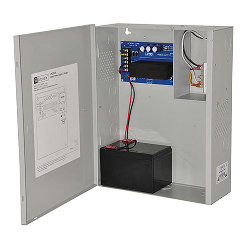 Linear Power Supply/Charger, 115VAC 50/60Hz at 0.5A Input, 12VDC at 2.5A Output, Grey Enclosure