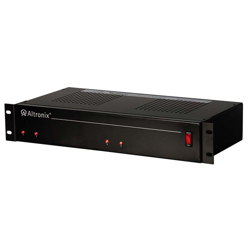 Rack Mount Power Supply, 115VAC 60 Hz, 3.74A. at 12VDC or 6.26A. at 24VDC, 12/24VDC at 4.5A per Channel of 4 Outputs, 2A Max per Output