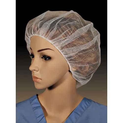 CELLUCAP K228HNWT 28 INCH POLYESTER WHITE HONEYCOMB HAIRNET