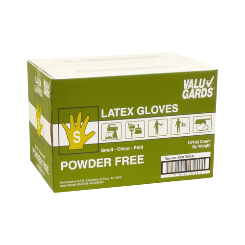 GLOVE LATEX VALUGARD POWDER FREE SMALL