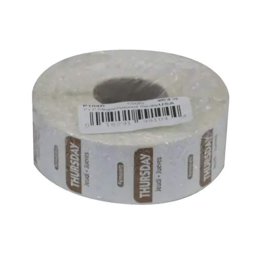 NCCO P104R 1X1 TRILINGUAL PERMANENT LABELS THURSDAY BROWN